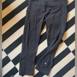 Lululemon Pace Rival Crop black size 8
